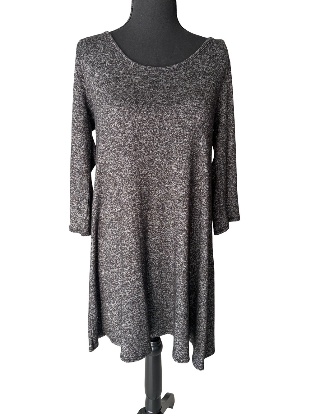 Heathered Gray Swing Dress - Comfortable Everyday Style